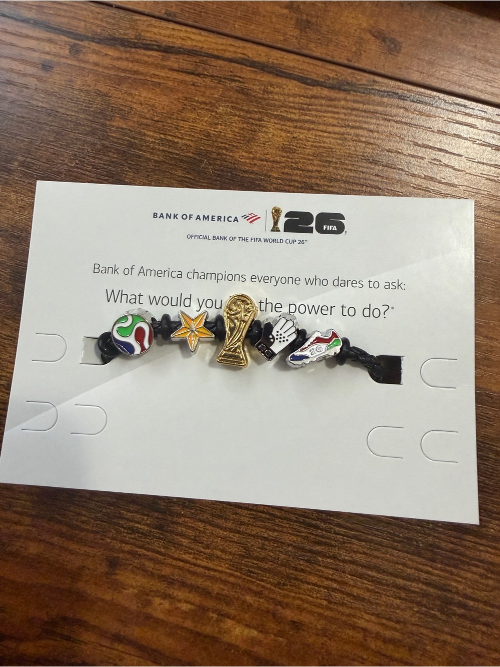 FIFA World Cup 2014 Charm Bracelet with Gold Trophy Charm